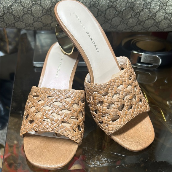 Loeffler Randall Women's Brown Woven Sandals - Picture 1 of 9